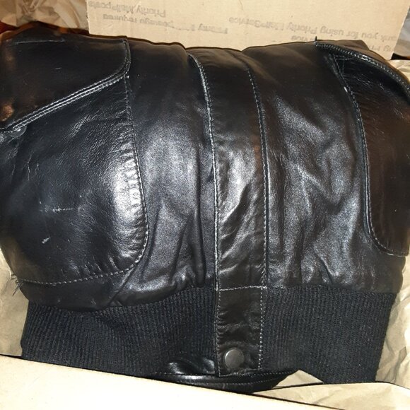 NRA CCW Benefactor Leather Bomber Jacket * Men XL * 56" Chest x 27" Length * EUC - Picture 6 of 15